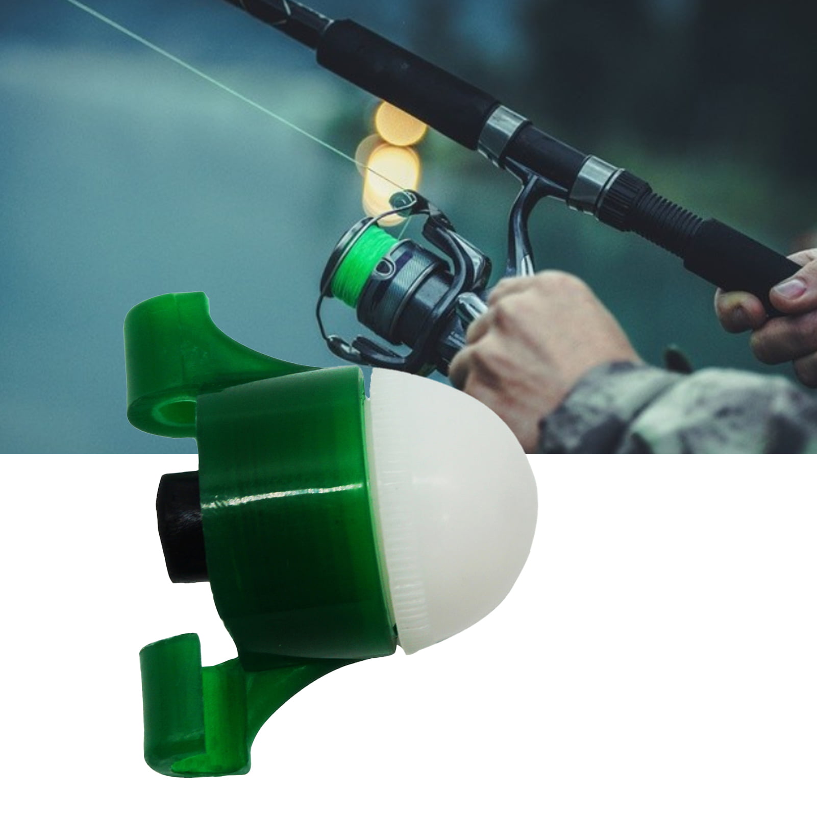 Cheers.US 2Pcs Night Fishing Rod Bait Alarm Bell Fish Indicator Electronic  Portable Sensitive ABS Intelligent Fishing Bite Alarm for Anging Fishing  Accessories 