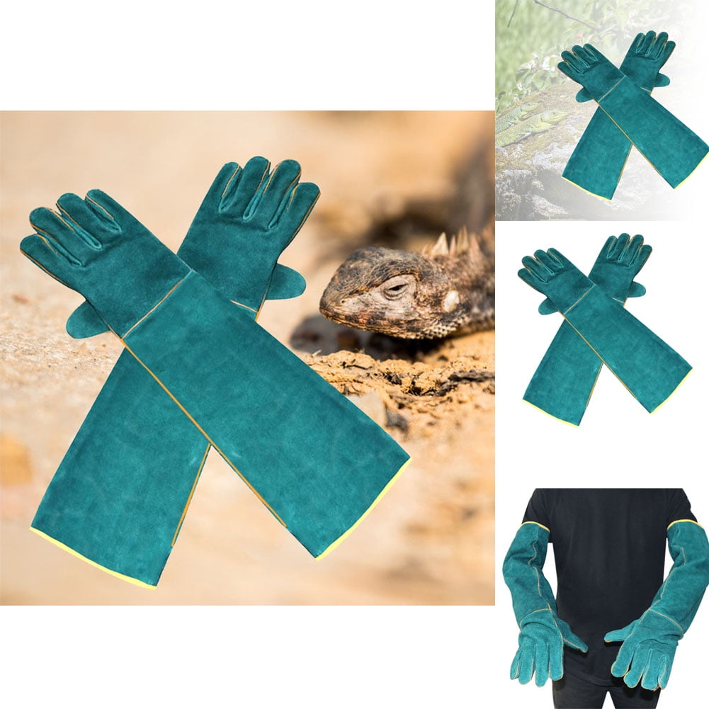 Cheers US 2Pcs/Pair Animal Handling Gloves Bite Proof Reinforced Dog