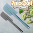 thumbnail image 1 of Cheers.US 2Pcs Seamless Series Long Handle Silicone Jar Spatula - BPA Free Pro-Grade 600ºF Heat-Resistant Non-Stick Rubber Spatula - Silicone Scraper for Jars and Blenders - Versatile Kitchen Tool, 1 of 7