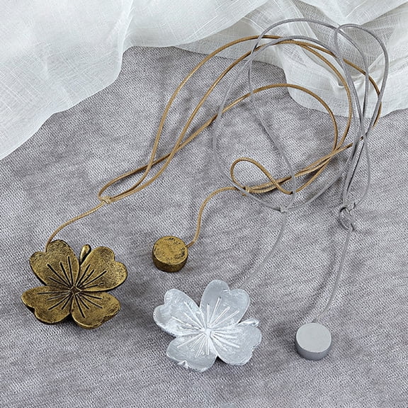 Cheers US 2Pcs/Set Vintage Magnetic Curtain Tieback, 1 Pair Resin Flower Curtain Drapery Holdback Window Curtain&nbsp;Decorative Buckle Holder for Home Cafe Balcony