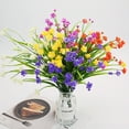 thumbnail image 1 of Cheers US 2packs Artificial Fake Flowers, Faux Outdoor Plastic Plants UV Resistant Shrubs Blossom Branches Vase Arrangements for Table Centerpieces Home Wedding Party Decoration, 1 of 7