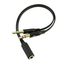 Cheers.US 3.5mm AUX Audio Mic Splitter Cable Earphone Headphone Adapter Female to 2 Male 3.5mm Female to 2 Male Cable