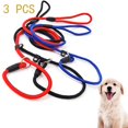 thumbnail image 1 of Cheers.US 3 PCSPet Dog Nylon Rope Training Leash Slip Lead Strap Adjustable Traction Collar,Convenient,Durable for  Party, Daily Wear, Traveling, 1 of 9