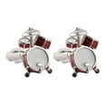 thumbnail image 1 of Cheers.US 3 Pairs Men Fashion Drum Shape Cufflinks Cuff Button Party Formal Suit Accessories with Presentation Gift Party Special Occasions Wedding Anniversary Suit Cuff, 1 of 7