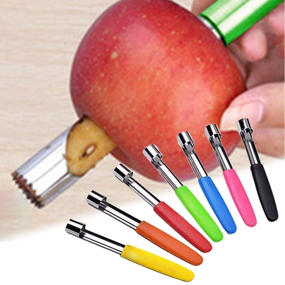 Cheers.US 3 Pcs Apple Corer, Stainless Steel Kitchen Gadget Tool Fruit Seeder Core Remover Fruit Vegetable Tools Apple Pear Corer Easy Twist Fruits Tools Core Seed Remover
