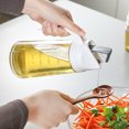 thumbnail image 1 of Cheers US 300ML/500ML/630ML Auto Olive Oil Dispenser Bottle Leakproof Condiment Container With Automatic Cap and Stopper Non Drip Spout Non Slip Handle for Kitchen Cooking, 1 of 7