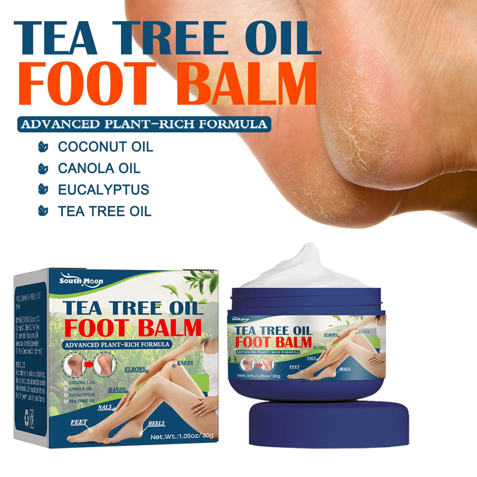 Cheers US 30g/Box Oil Foot Balm Moisturizing Antifungal Athletes Foot