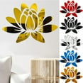 thumbnail image 1 of Cheers US 3D Mirror Wall Sticker Peel and Stick Wall Art Decals, Lotus Acrylic Sticker Removable Eco-Friendly Wall Decals for Bedroom Living Room Bathroom Decoration, 1 of 7