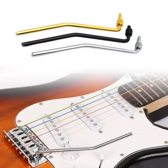 Cheers.US 3PCS Guitar Tremolo Arm Electric Guitar Tremolo Arm Thread Metal Single Tremolo Arm Whammy Bar with Tip for Electric Guitar Double Tremolo Arm