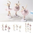 thumbnail image 1 of Cheers.US 3Pcs Dancing Girl Toy Ballerina Girl Cake Dancing Ballerina Girl Figurine Miniature Cake Decoration Figure Collection Playset, 1 of 7