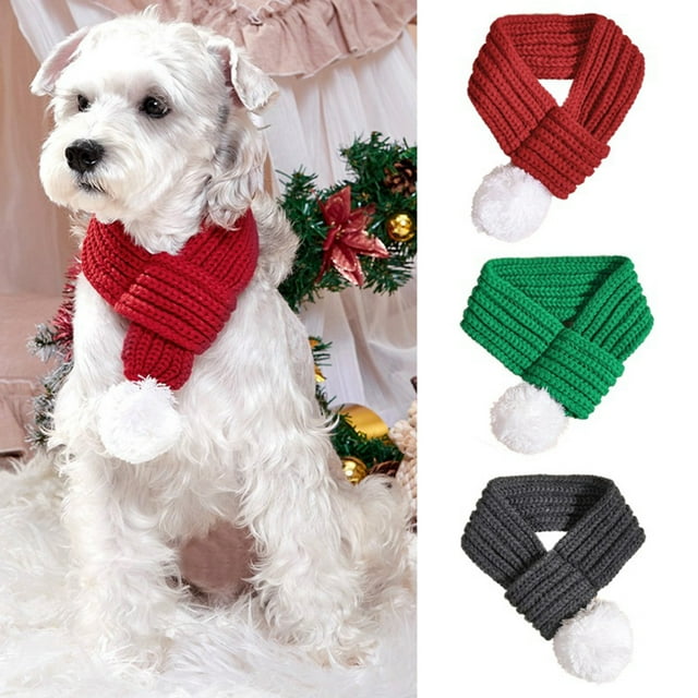 Cheers.US 3Pcs Dog Scarf Fall Dog Bandana Holiday Scarf Pet Costume