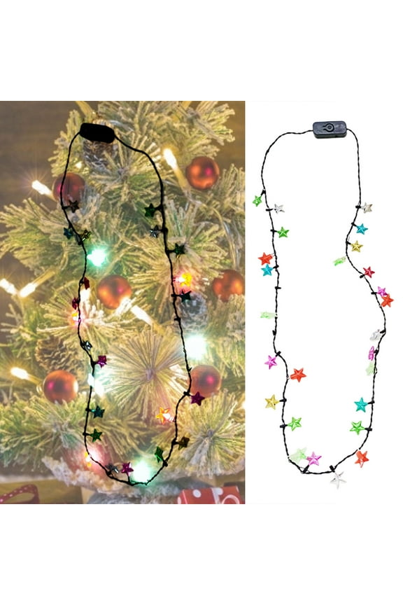 3Pcs Lights Necklace, Christmas LED Light, Necklace Light Up Party Favors, Best Party Lights Necklace