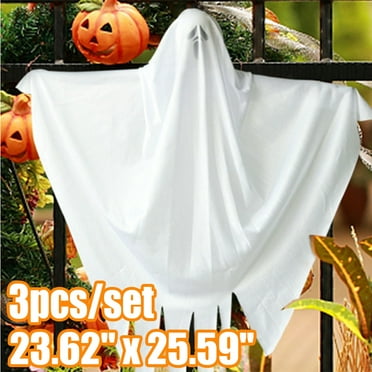 Cheers.US 3Pcs/Set Halloween Hanging Ghosts for Halloween Party Decoration, Cute Flying Ghost for Front Yard Patio Lawn Garden Party Décor and Holiday Halloween Hanging Decorations