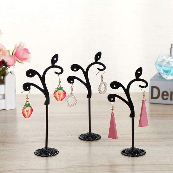Cheers US 3Pcs /Set Hanging Jewelry Organizer Tiered Tabletop Free Standing Earring Display Stands, Jewelry Displays T Stand for Selling, Earring Holder Stand for Showroom and Tradeshow Showcase