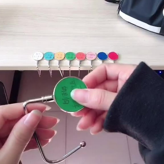 Cheers US 3Pcs/Set Purse Hook Mental Clutch Holder Handbag Rhinestone Hanger for Table Desk