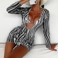 thumbnail image 1 of Cheers US 3Pcs/Set Women's Printed Halter Bikini Bathing Suit with Cover Up 3 Piece Swimsuits, 1 of 7