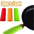 thumbnail image 1 of Cheers.US 3Pcs Silicone Hot Handle Holder, Pot Holders Cover, Silicone Assist Handle Holder, Non-Slip Pot Holder Sleeve, Heat Resistant Potholder Cookware Handle for Cast Iron Skillet Metal Pan, 1 of 6