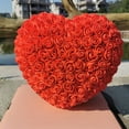 thumbnail image 1 of Cheers US 3cm Artificial PE Red Roses Valentine's Day Bouquet (50 Count), 1 of 7