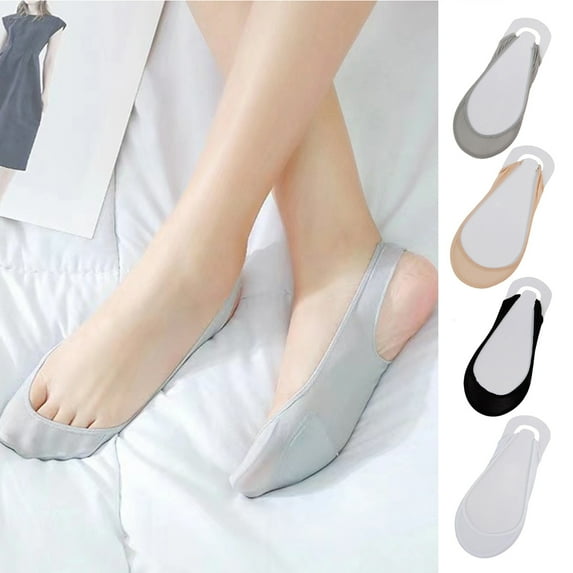 Cheers US 4 Pairs No Show Socks Womens Low Cut Liner Non-Slip Thin Causal Line for Flats Boat
