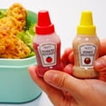 thumbnail image 1 of Cheers.US 4 Pcs Mini Ketchup Bottle Honey Mustard Squeeze Bottles Portable Sauce Container for Office Worker Bento Box Diner Condiment Mayo Syrup Salad Dressing BBQ,Transprent, 1 of 7