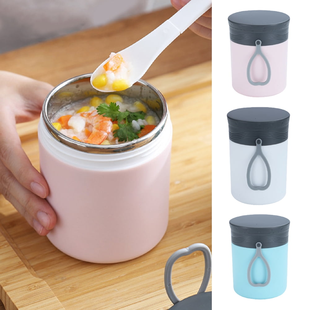Cheers.US 450ML Portable 304 Stainless Steel Thermos for Hot Food Kids  Lunch Box Food Containers Kids Leak Proof Insulated Lunch Box Container 