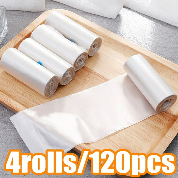 Cheers.US 4Rolls/120Pcs Trash Bags Biodegradable, Trash bags Recycling & Degradable Garbage Bags Compostable Bags Strong Rubbish Bags Wastebasket Liners Bags for Kitchen Bathroom Office Car
