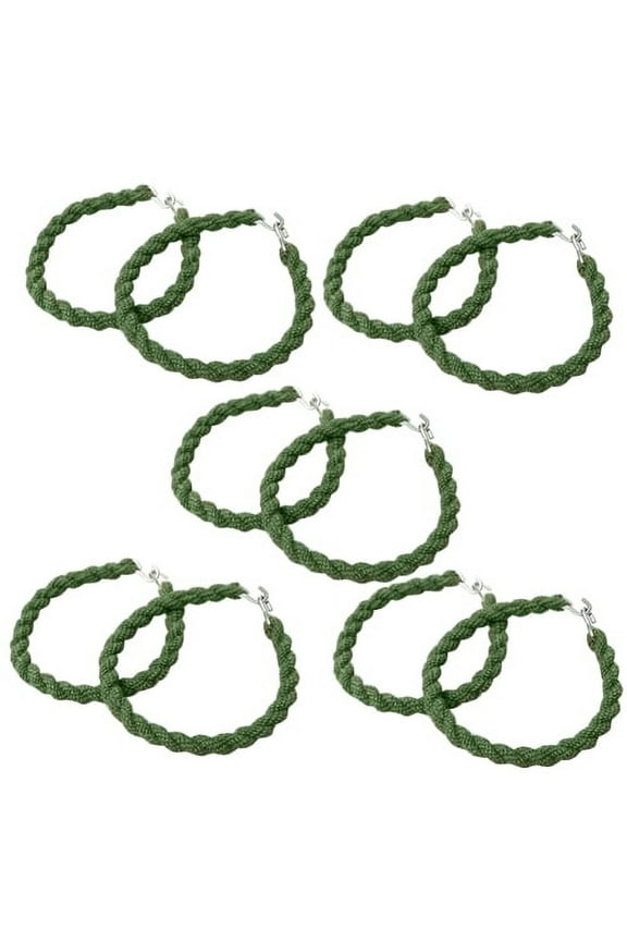5 Pairs Military Army Trouser Twists Leg Ties Twisters Bungee Elastic Cadet, Boot Bands/Blousing Straps Elastic Garters