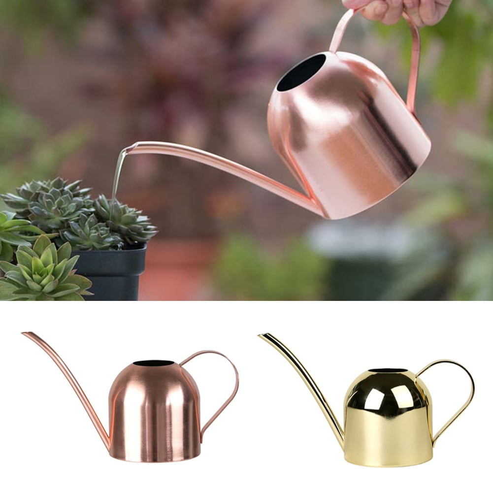 Cheers.US 500ML Stainless Steel Watering Can Long Spout Indoor Garden