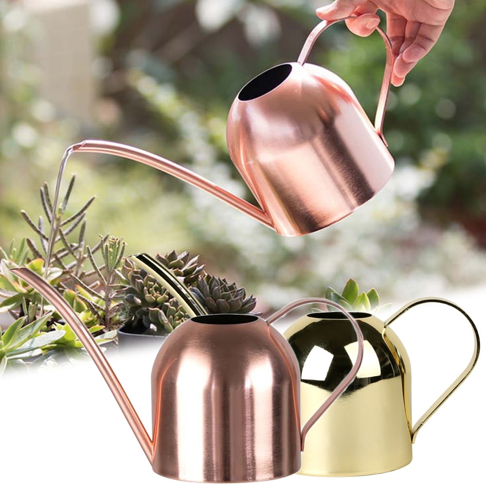 Cheers.US 500ML Stainless Steel Watering Can - Metal Watering Can with Long Spout to Prevent Spillage, Perfect Plant Watering Can for Outdoor Plants and Watering Can for Indoor Plants