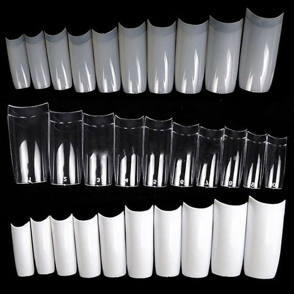 Cheers.US 500PCS Artificial Nails French False Half Nail Art Tips Acrylic UV Gel Tools