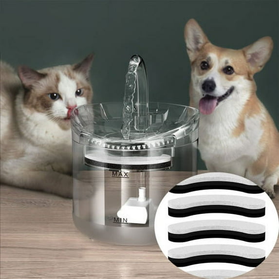 Cheers.US 5Pcs Pet Fountain Filters High Density Dual Filtration System Sponge Cat Water Fountain Filters Replacement Water Fresh-keeping Tools for Home, Household, Dorm, Puppy Shop