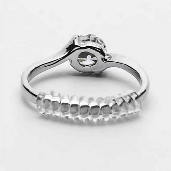 Cheers.US 5Pcs/Set Ring Size Adjuster for Loose Rings Clear Invisible Ring Reducer Guards Hold Rin
