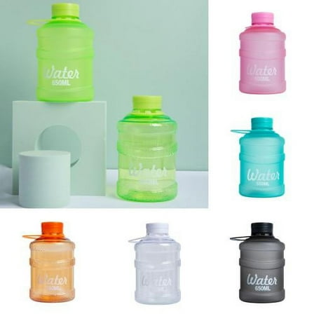 Cheers.US 650ml Water Bottle Leakproof Water Jug Drinking Hygienic Easy to Carry PC Cute Small Handy Cup Ensure You Drink Enough Water Daily for Fitness,Gym and Outdoor Sports