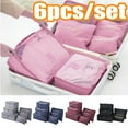 thumbnail image 1 of Cheers.US 6Pcs/Set Packing Cubes for Travel, Travel Cubes for Suitcase Lightweight Travel Essential Bag with Large Toiletries Bag for Clothes Shoes Cosmetics Toiletries&nbsp;, 1 of 7