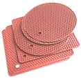 thumbnail image 1 of Cheers.US 6Pcs Silicone Trivet Mats Silicone Pot Trivet Heat Resistant Mats Pot Mat for Countertop, Jar Opener, Spoon Holder, Gripper Pad, Hot Pots and Pans, 1 of 7