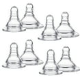 thumbnail image 1 of Cheers.US 8Pcs Bottle Nipples Slow Flow Nipple for Newborns and Older,Silicone Nipples for Baby Bottles, 1 of 7