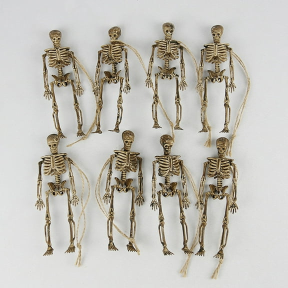 Cheers.US 8Pcs Halloween Skeleton Decorations Skeletons for Halloween Party Haunted House Props Decorations