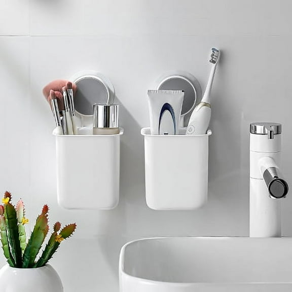 Cheers US Adhesive Remote Control Holder Wall Mount Media Controller Holder Universal TV Remote Organizer Caddy Box Tray Hollow Bottom Slot Easy Phone Charging White