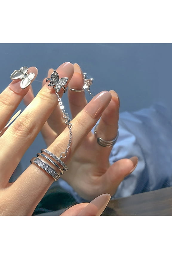 Adjustable Finger Tip Nail Ring for Women Nail Protect Novelty Fashion Jewelry