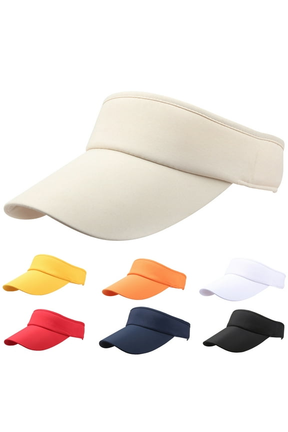 Adjustable Topless UV Protection Polyester Golf Hat, Black