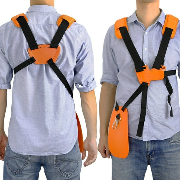 Cheers.US Adjustable Trimmer Shoulder Strap Mower Trimmer Harness Strap, Double Shoulder Nylon Belt for Brush Cutter or Gardenning