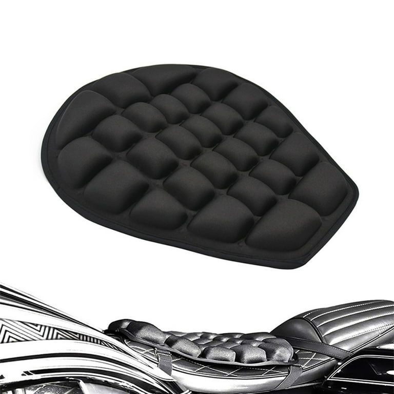 Motorcycle Gel Seat Cushion Pressure Relief Pad Large for Cruiser Touring  Saddle