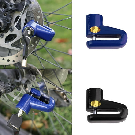 Cheers.US Alarm Disc Lock Motorcycle Disc Brake Lock Waterproof Anti-Theft Disk Lock Motorcycle Reminder Cable Bike Mini Bicycle Cycling Motorcycle Security Safe Rotor Disk Disc Brake Wheel Lock