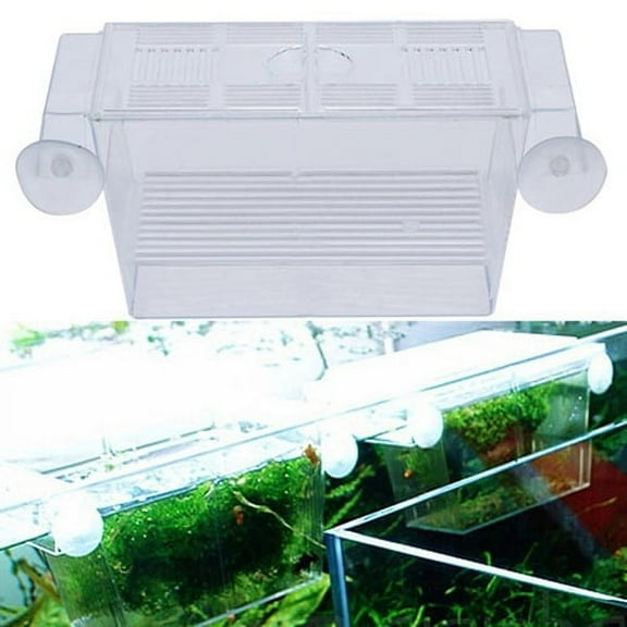 Cheers.US Aquarium Fish Tank Guppy Double Breeding Breeder Rearing Trap Box Hatchery to Protect the Newborn Fish
