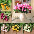 thumbnail image 1 of Cheers.US Artificial Flowers 7 Colors Faux Tulip Real Touch Tulips for Spring Wreath Wedding Bouquet Centerpiece Floral Arrangement Cemetery Table Decor, 1 of 4