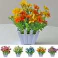 thumbnail image 1 of Cheers US Artificial Flowers Potted European Style Design Silk Arrangements Bonsai House Office Restaurant Table Centerpieces Windowsill Decor, 1 of 7