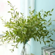 Cheers US Artificial Olive Branches Greenery Stems with 270 Olive Leaves, Fake Eucalyptus Branches for Vase Bouquets Wedding Floral Arrangement, Greenery Decor