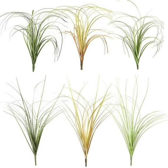 Cheers.US Artificial Plants Outdoor, UV Resistant Fake Grass Outdoor Plants, Plastic Wheat Grass Artificial Greenery Shrubs for Outside, Faux Greenery Stems for Garden Front Porch