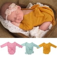 thumbnail image 1 of Cheers US Baby Photography Costume Backless Newborn Long Sleeved Jumpsuit Baby Backless Bow Photography Suit, 1 of 8