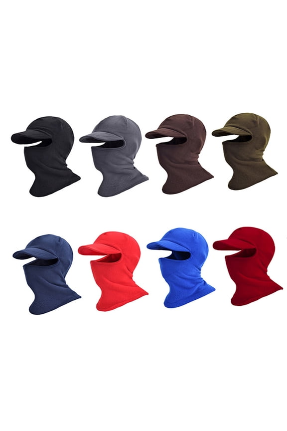 Balaclava Ski Mask, Wind-Resistant Face Mask Bike Riding Headgear Fully Cover High Elasticity with Brim Winter Keep Warm Outdoor Hiking Ski Riding Windproof Balaclava Full Face Neck